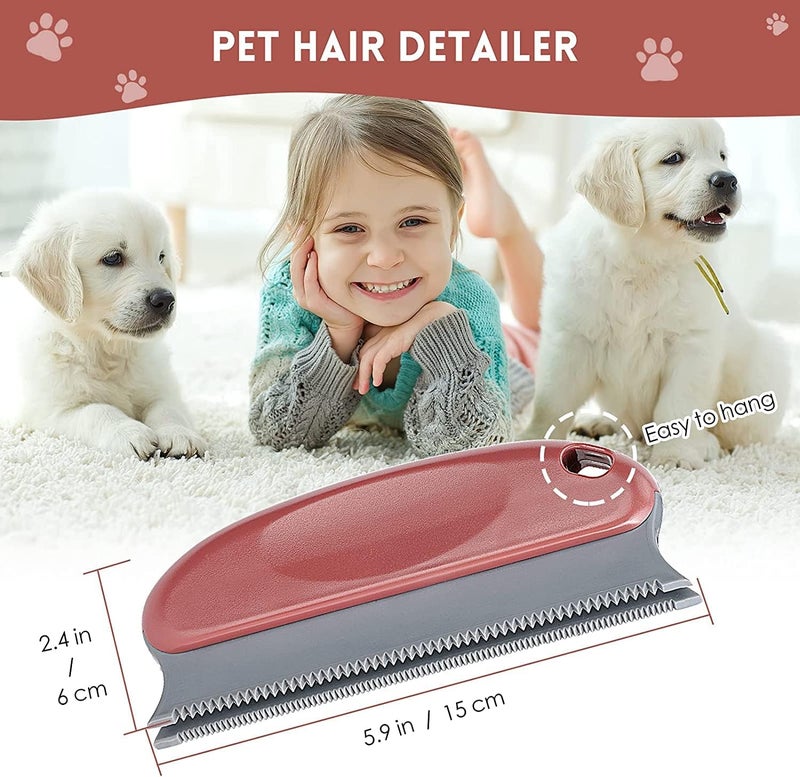 Aerbee 3 Pcs Lint Remover Pets Lint Brush, Pet Hair Remover Hair Detailer Cleaning Brush, Dog Cat Hair Lint Remover Brush for Cleaning Carpet Sofa Clothes Bed Couch Chair Blinds Car Interiors - Image 5
