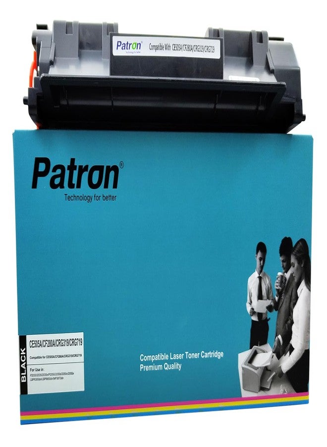 بترون خرطوشة حبر باترون 05A، 05A، CE505A، 505A، خرطوشة حبر 319، P2030، 2035، P2050، 2055، LBP 6300dn، EBP6650dn، MF5870dn، MF6140dn، خرطوشة حبر 05A، خرطوشة 05A، خرطوشة متوافقة مع 05A - Image 1