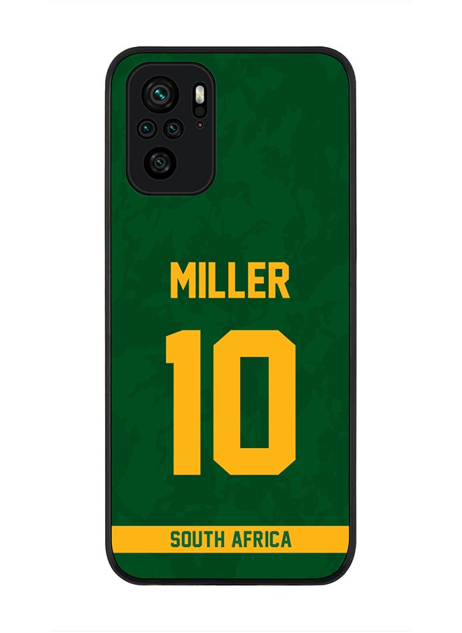 Stylizedd - Rugged Black Edge Case for Redmi Note 10S / Redmi Note 10 4G, Slim fit Soft Case Flexible thin Cover - Player Name - AB de Villiers, Jersey Number- 17 - Image 1