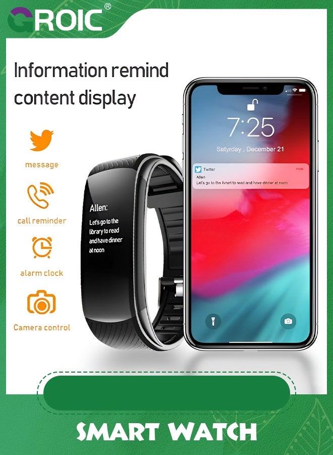 GROIC Black Health & Fitness Track Smart Watch, Vital Fit Track, Sleep Tracking, Tracker Watch for Women, and Men  - Image 3