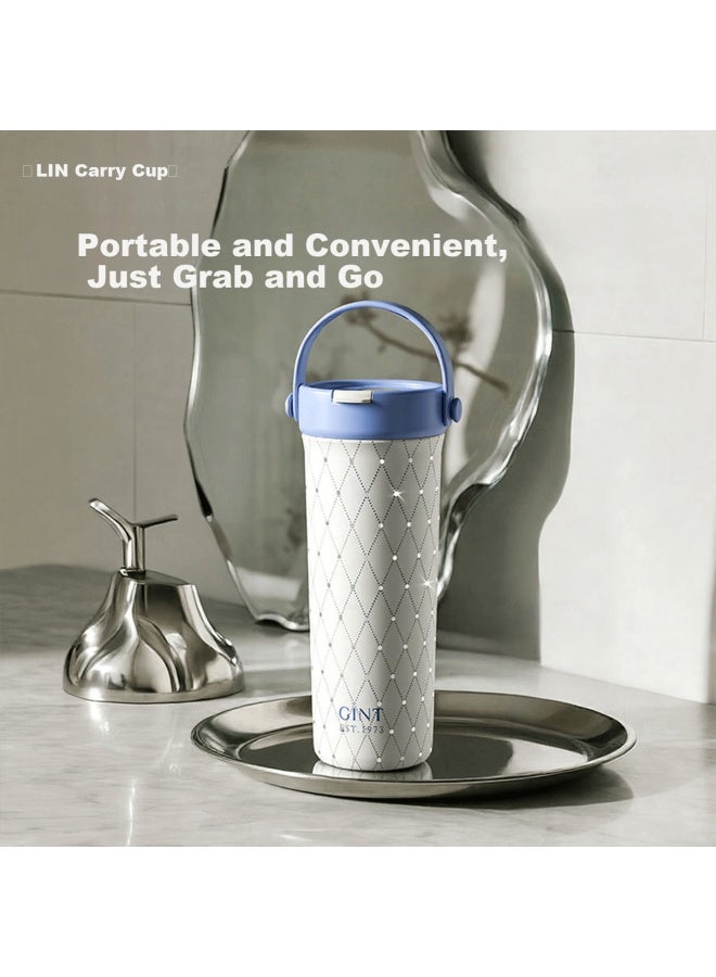 GiNT Jate Large Capacity Insulated Tumbler 316 Stainless Steel Straw Coffee Water Cup High-value Student Premium Day Gift - Image 3