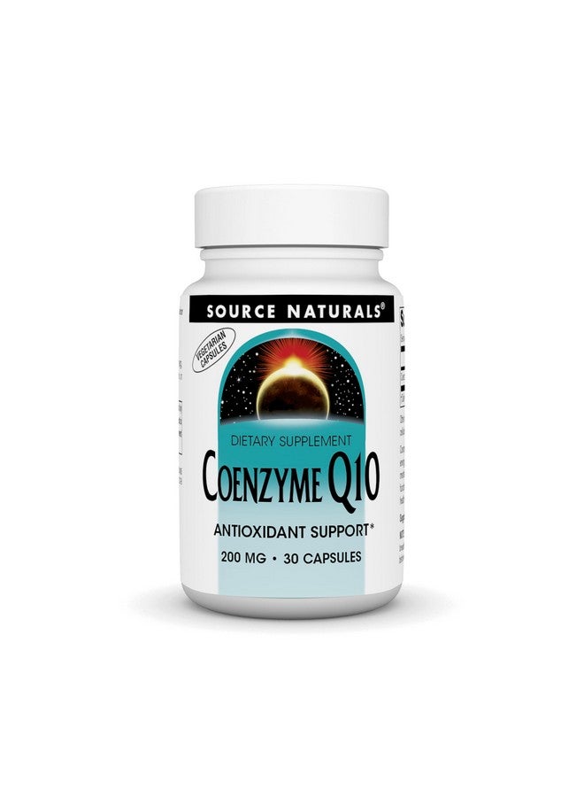 سورس ناتشورالز Source Naturals Coenzyme Q10، دعم مضاد للأكسدة* لإنتاج الطاقة، ودعم وظائف القلب، وحماية مضادة للأكسدة ولثة صحية، 200 مجم - 30 كبسولة نباتية - Image 1