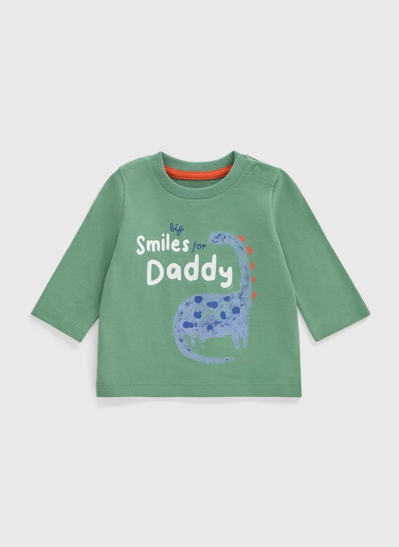 Matalan Baby Green Dino Daddy Top