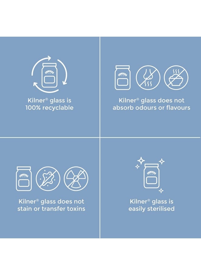 Kilner Borosilicate Preservative Jar 500ml, Preserving Jars with Screw Lids for Storing and Preserving Healthy, Home Grown Foods, 100% Leak-Proof, Dishwasher Safe. - Image 3