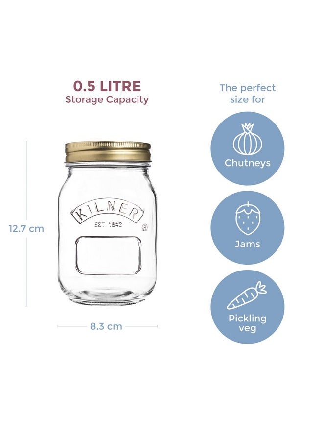 Kilner Borosilicate Preservative Jar 500ml, Preserving Jars with Screw Lids for Storing and Preserving Healthy, Home Grown Foods, 100% Leak-Proof, Dishwasher Safe. - pzsku/ZD7F2EEE48240B87891D1Z/45/_/1736571215/3ab935ed-49f2-4ea2-98a2-ff74c7f33ade