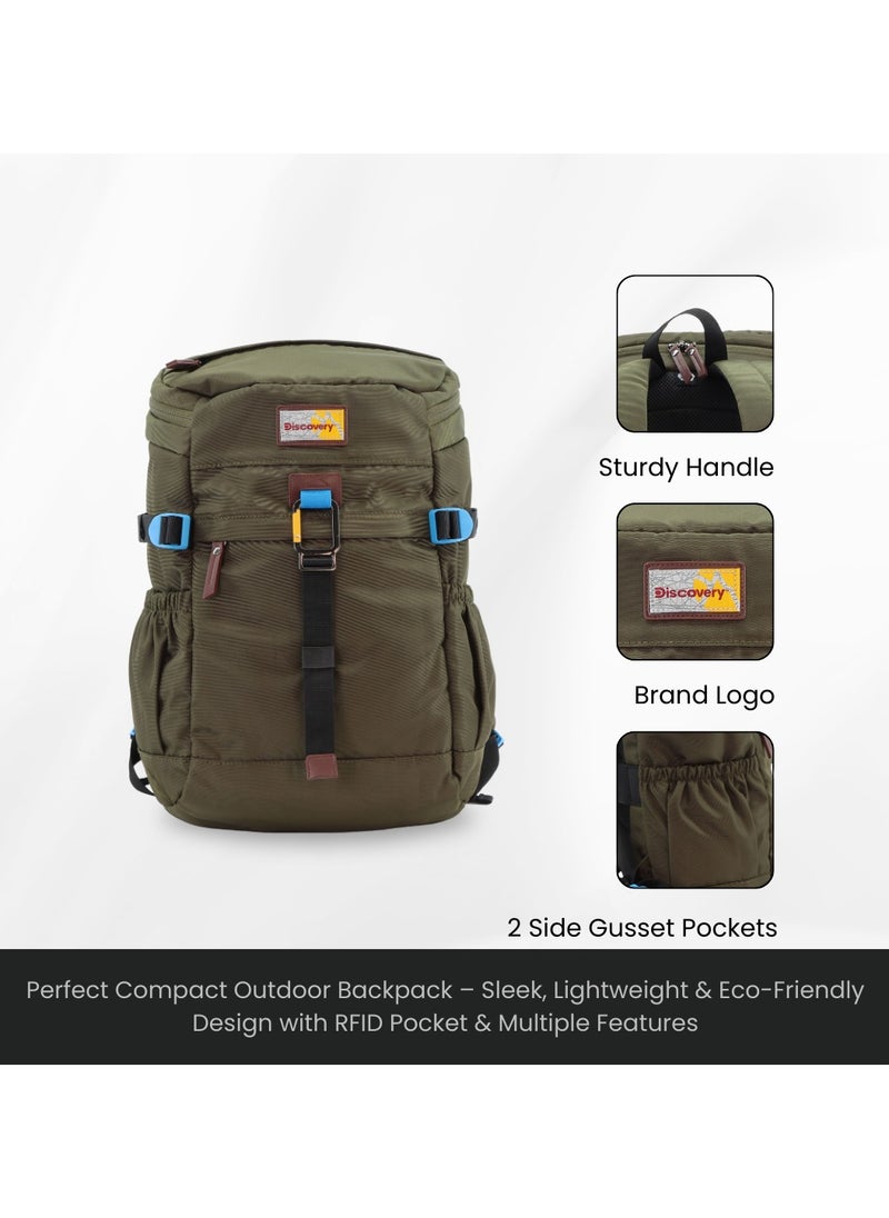 Discovery ICON 25 L Backpack Khaki Padded Laptop Backpack Durable Water Resistent Backpack Hiking Outdoor Travel Backpack For Men And Women - pzsku/ZD7F2F90A56AFD36D3181Z/45/_/1740472444/4570f7f2-7f50-451c-8dab-04edc558d12f