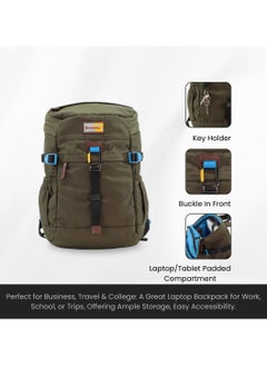 Discovery Discovery ICON 25 L Backpack Khaki Padded Laptop Backpack Durable Water Resistent Backpack Hiking Outdoor Travel Backpack For Men And Women  - Image 2