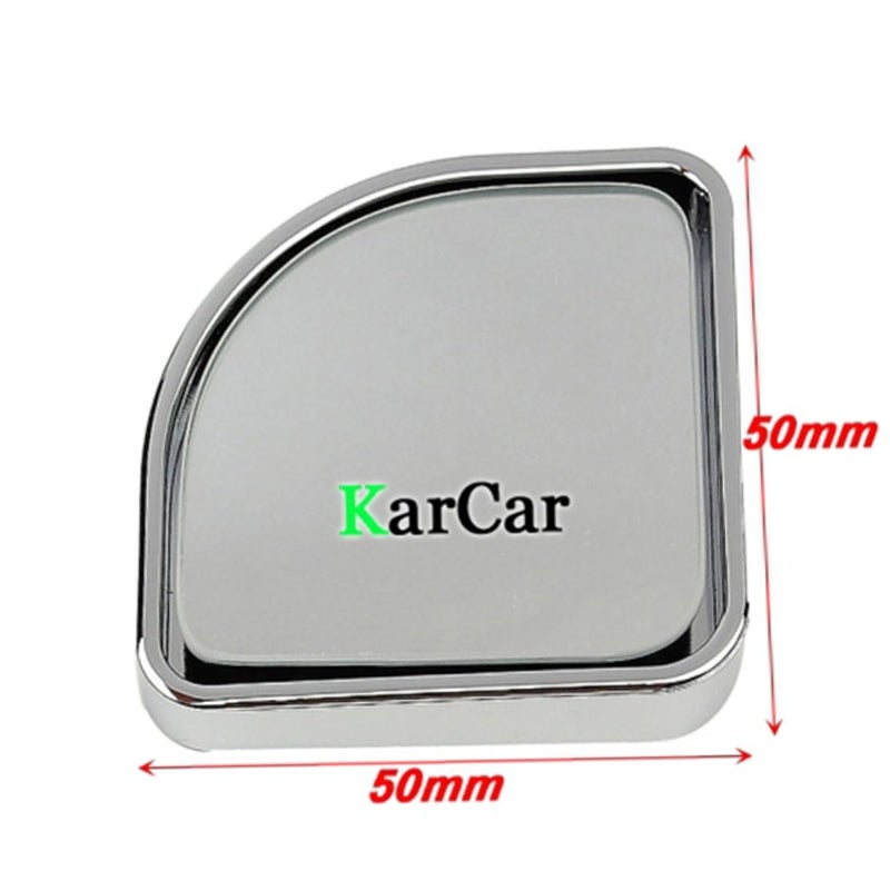 Adjustable Wide Angle Convex Rearview Mirror For Car Blind Spot Safety Blue - Image 3