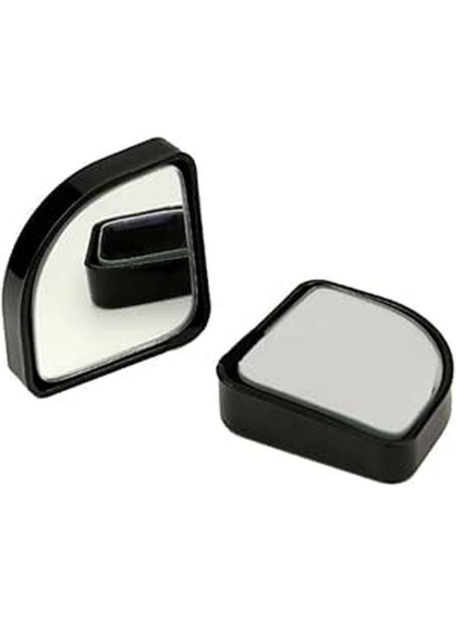 Adjustable Wide Angle Convex Rearview Mirror For Car Blind Spot Safety Blue - Image 1