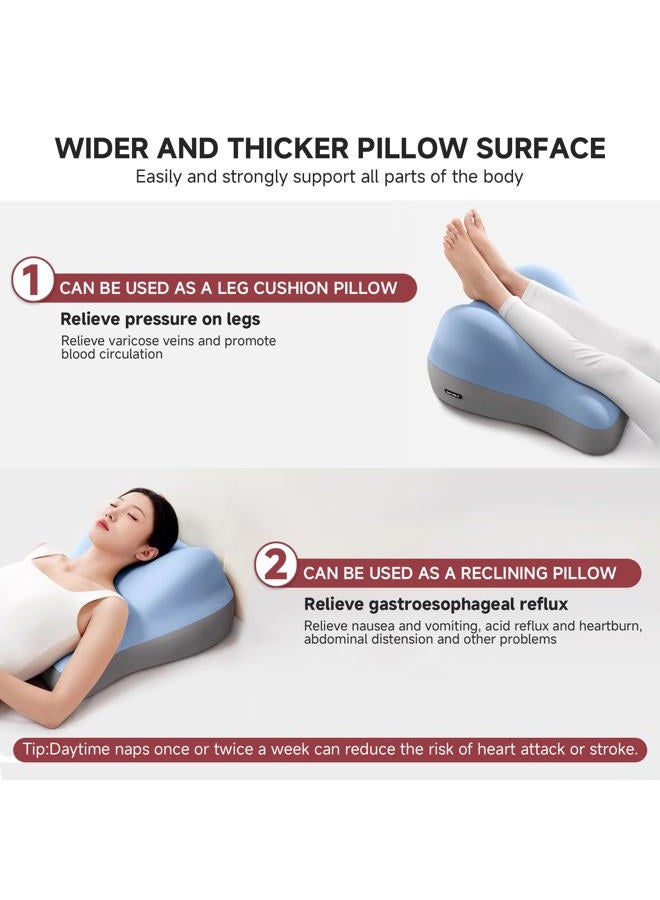GDLKPS Adult and Teenage Bed Reading Pillow, Seated Support Cushion Sofa/Floor Seating Aid, suitable for relieving heartburn, acid reflux, back pain, and neck pain, while providing reading height support. - Image 4