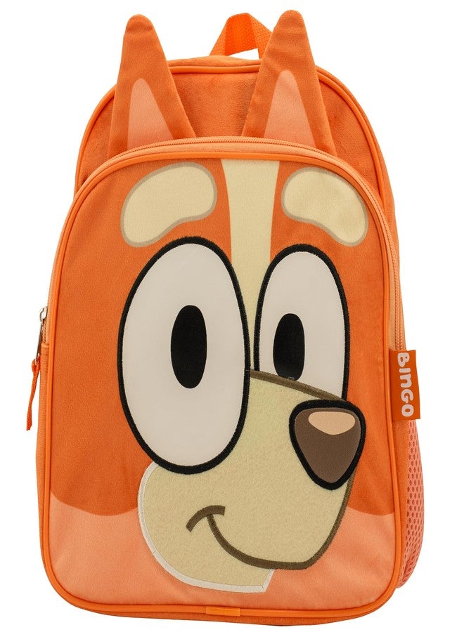 Accessory Innovations Bingo Backpack for Girls & Boys for Kindergarten & Elementary School, 12 Inch, Plush with 3D Ears & Appliques, Adjustable Straps & Padded Back, Lightweight Travel Bag for Kids - Image 1