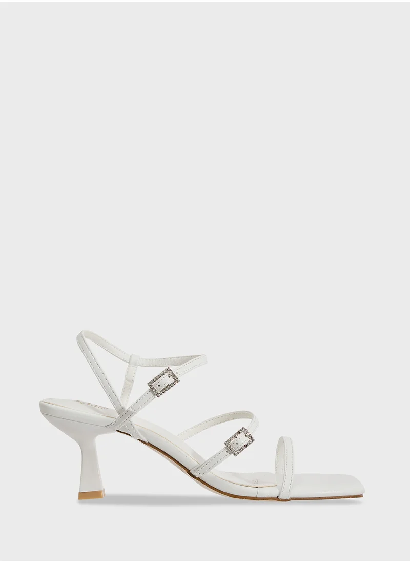 ELLA Triple Strap Heeled Sandal
