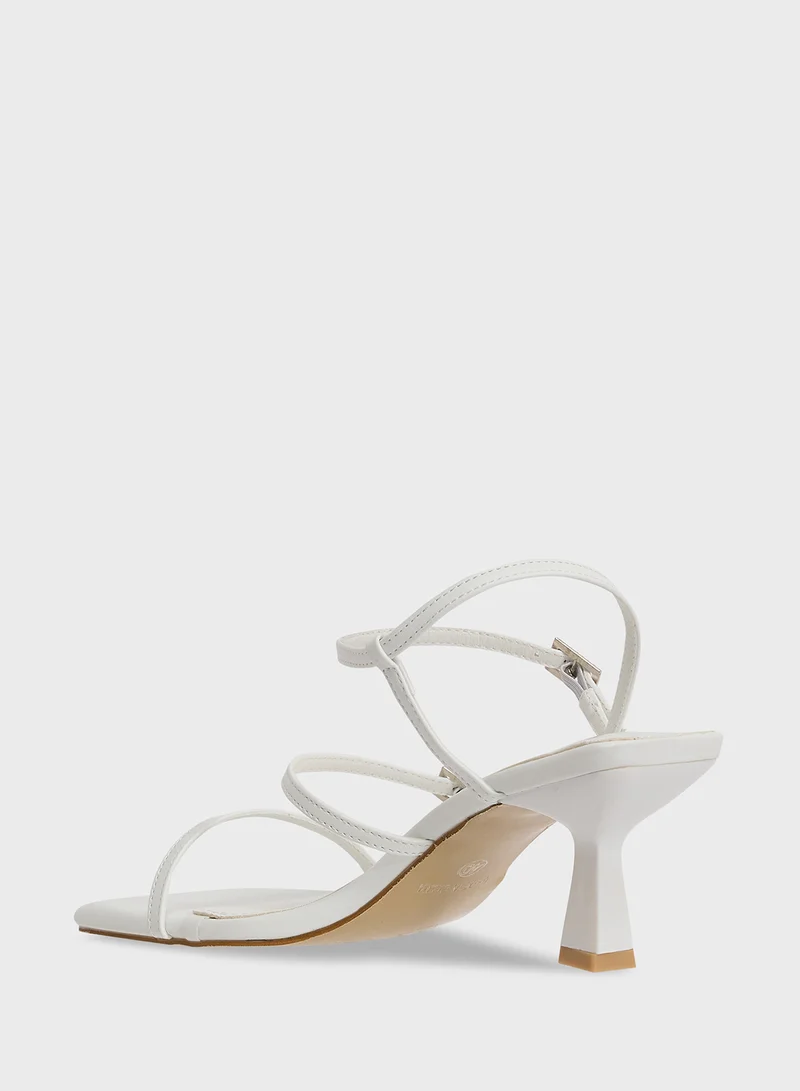 ELLA Triple Strap Heeled Sandal