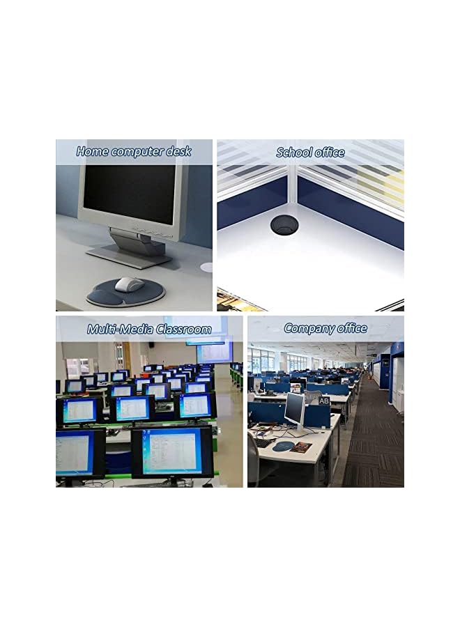 promass 60mm 2.4-inch Desk Circular Cable Cable Ring, Desk Port Hole Cover, Computer Desk Cord Organizer for Home Office (Black, 4-Pack) - Image 5