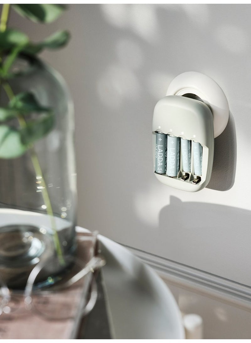 أيكيا شاحن بطارية STENKOL 4-قنوات مباشر بمقبس الحائط (AA/AAA Ni-MH) من ايكيا (IKEA) - Image 5