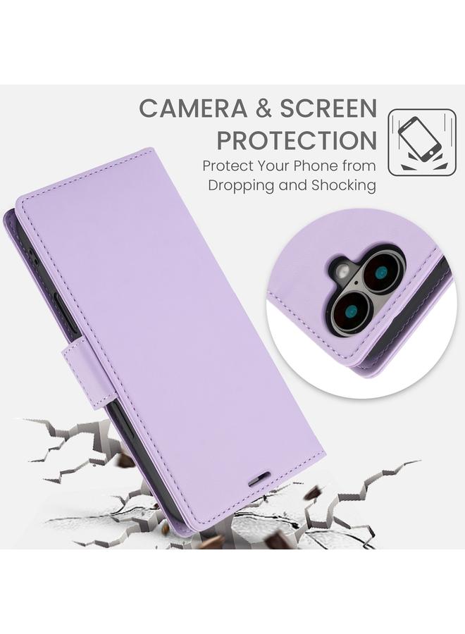 S-TOP Case For iPhone 16 Plus Side Buckle RFID Anti-theft Leather Phone Case - Image 5