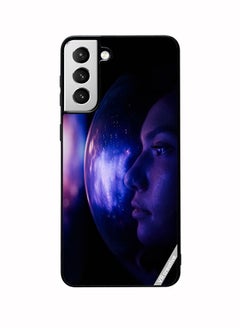 Protective Case Cover For Samsung Galaxy S22 Plus 5G Woman Astronaut In Space On Planet Orbit Design Multicolour