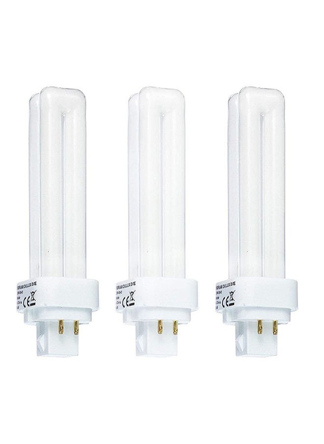 Osram 3-Piece Four Pin Daylight Compact Fluorescent Lamp 18 W CFL Bulb  - Image 1
