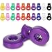 Zyghjort 20PCS Knitting Needle Stoppers Knitting Needles Point Protectors Needle Point Locks Plastic Knitting Needles Caps Single Hole Spring Toggle Stitch Stoppers Essential Knitting Accessories for Finger - Image 2