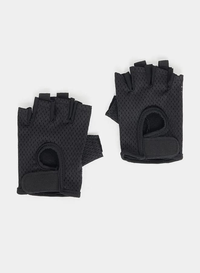 Styli Breathable Peep Silicon Grip Cross Training Gloves