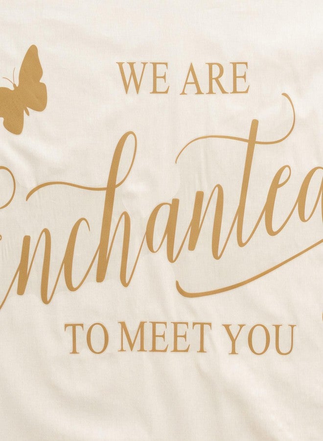Capiont We are Enchanted to Meet You Wall Decal - Butterfly Baby Shower Decorations,Enchanted to Meet You Sign Gender Reveal Party Decor Balloon Arch Backdrop Wall Sticker (Butterfly Enchanted) - Image 5