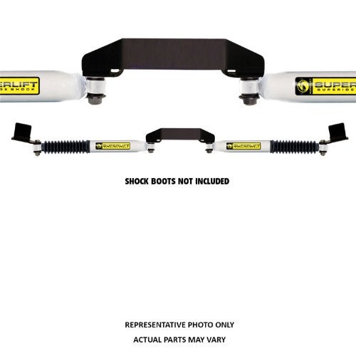 SUPERLIFT RealTruck SUPERLIFT SUSPENSION Dual Steering Stabilizer Kit for Ford F-250/F-350 | Shadow Series Cylinders | 92625 | Fits 1999-2004 Ford F-250 / F-350 / Excursion 4WD with 3" of Lift or More - Image 2