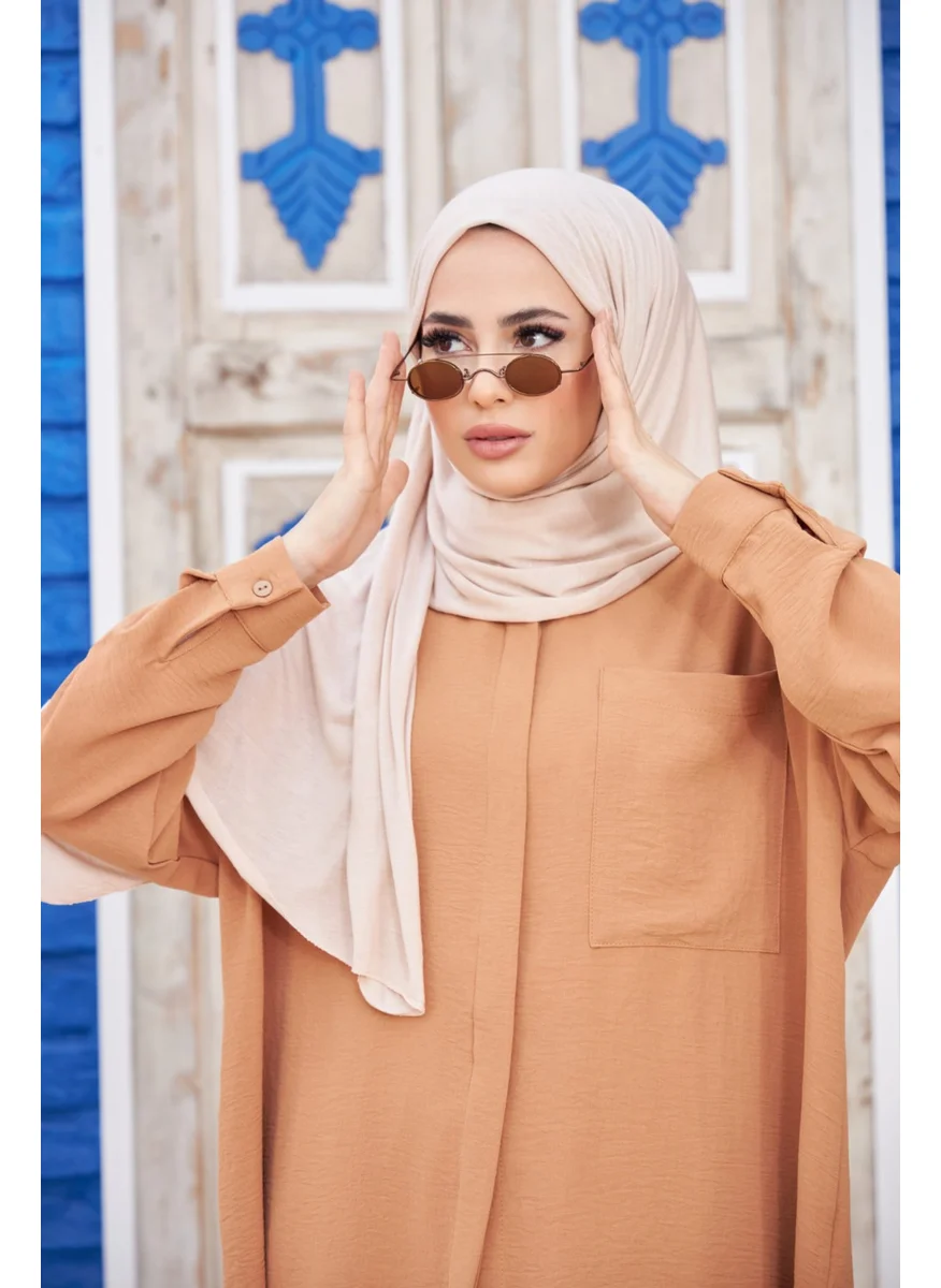 Naciye Sultan Hijab Combed Cotton Shawl Stone