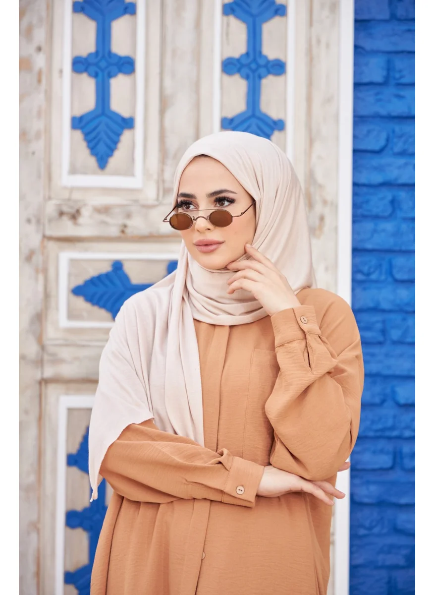 Naciye Sultan Hijab Combed Cotton Shawl Stone