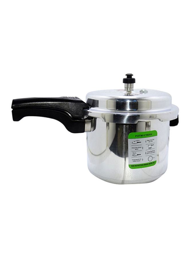 SONASHI AntiSpill Pressure Cooker 5L with Strong Aluminum Body  Extra Strong Lugs with Anti Spill Lid  Heavy Base  Can be used on Gas Stove And Induction Stove Silver/Black 5 Liters SPC-150 Silver/Black 5Liters - Image 2