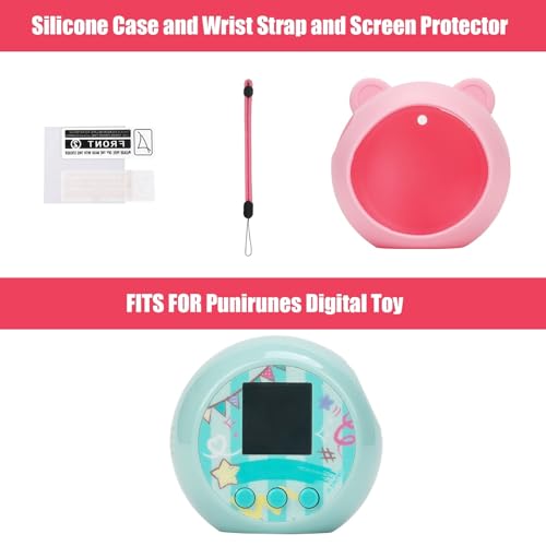 YouKnow Silicone Case Compatible with Punirunes Interactive Digital Toy, Protective Skin Sleeve for Punirunes Virtual Electronic Pets Accessories (Case Only) (Pink) - Image 2