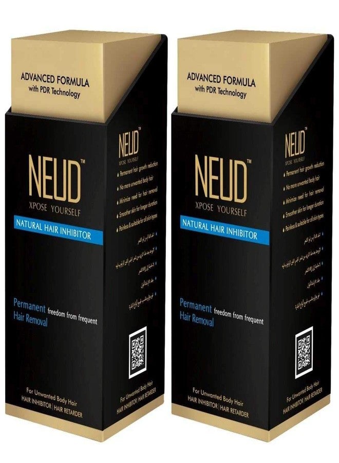 NEUD XPOSE YOURSELF NEUD Permanent Hair Reduction for Unwanted Body & Facial Hair Pack of 2 (80g Each) - Image 1