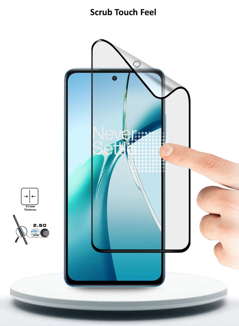 Wtech OnePlus Nord CE4 Lite 5G 2024 Nano Ceramic Full Glue Full Cover Matte Flexible Screen Protector (MSCNMN) - Clear/Black - Image 4