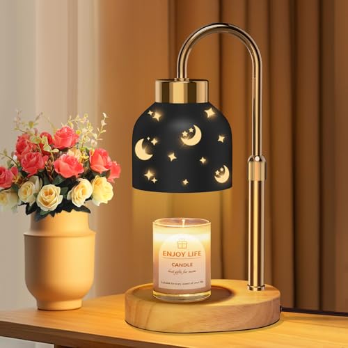 seenlast Candle Warmer Lamp with 2 Bulbs, with Dimmer Adjustable Height,Mothers Day Gifts,Vintage Home Decor,2/4/8H Timer - Image 1