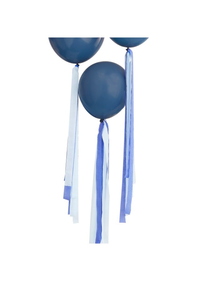Ginger Ray Blue Streamer Balloon Tails - Image 1