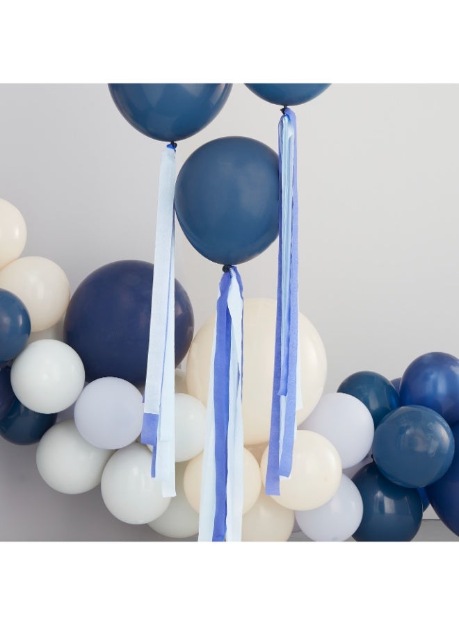 Ginger Ray Blue Streamer Balloon Tails - Image 2