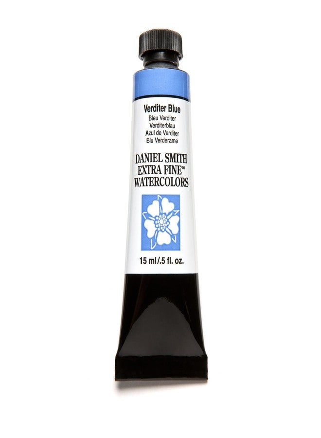 Daniel Smith Extra Fine Watercolor 15ml Paint Tube, Verditer Blue (284600173), 0.5 Ounce (Pack of 1) - Image 1