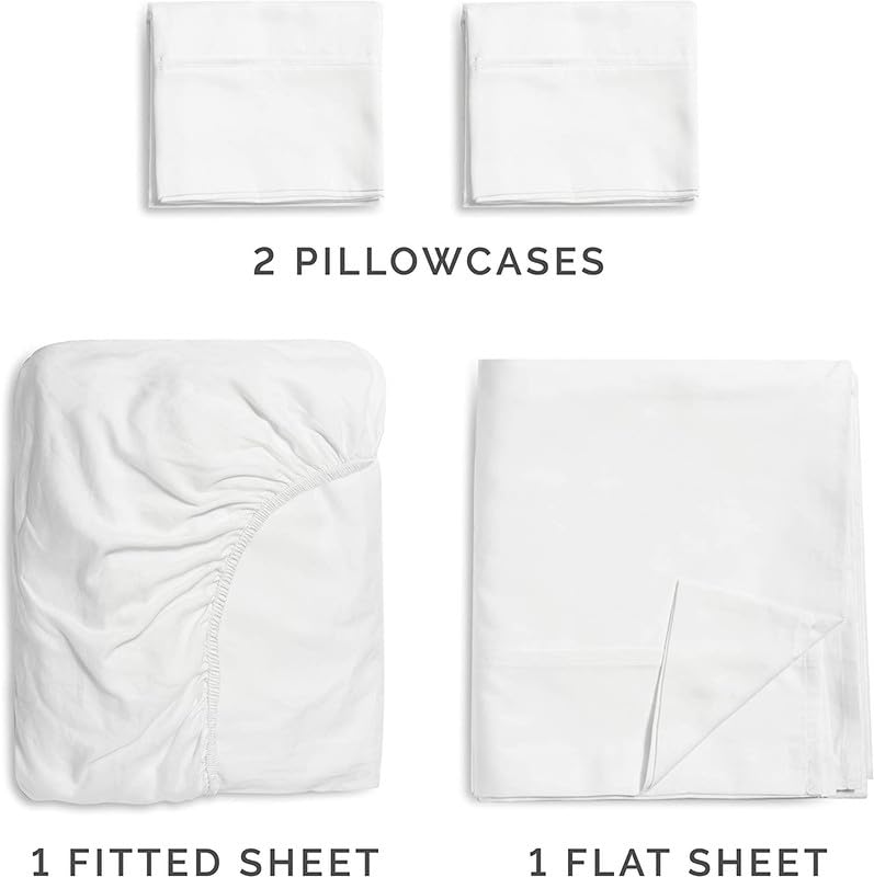 EASY BEDDING King Size 4 Piece Bedsheet Set 400 TC Hotel Luxury Set 100 Cotton Flat Sheet 12 Fitted Sheet 2 Pillow Cover EasyFit Soft Wrinkle Free Sheet SetTaupe Solid - Image 5