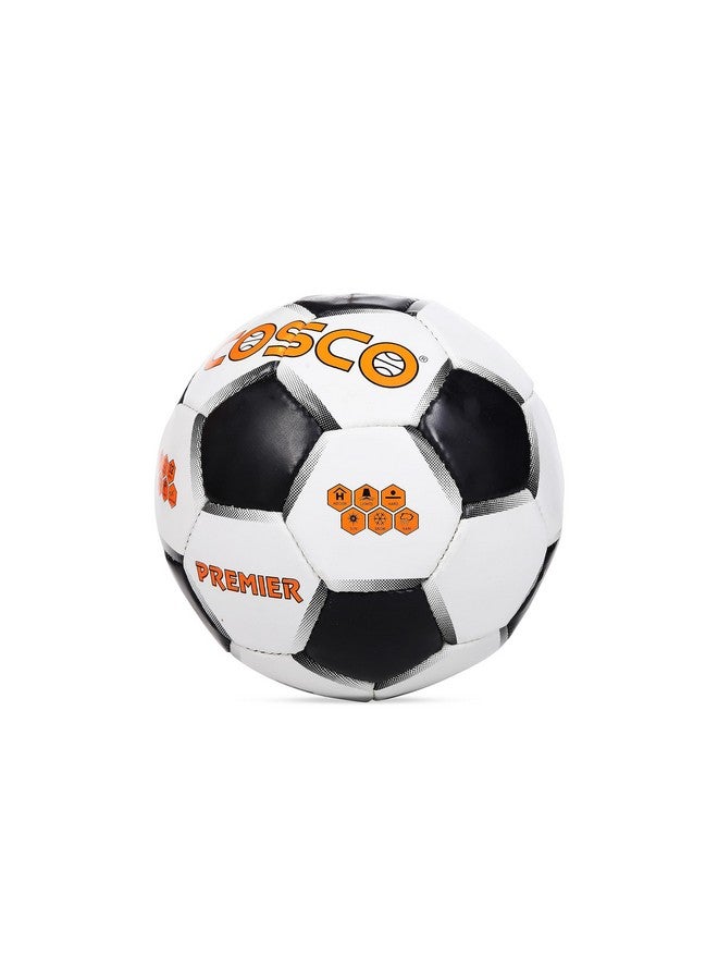 Cosco Premier cotton Football, Size 4, White/Black - Image 3