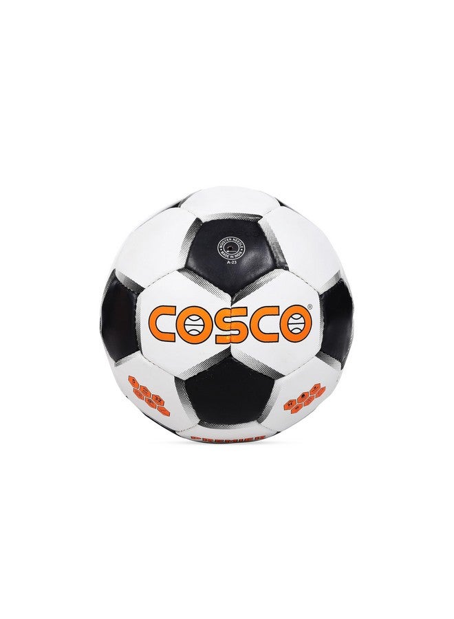 Cosco Premier cotton Football, Size 4, White/Black - Image 1