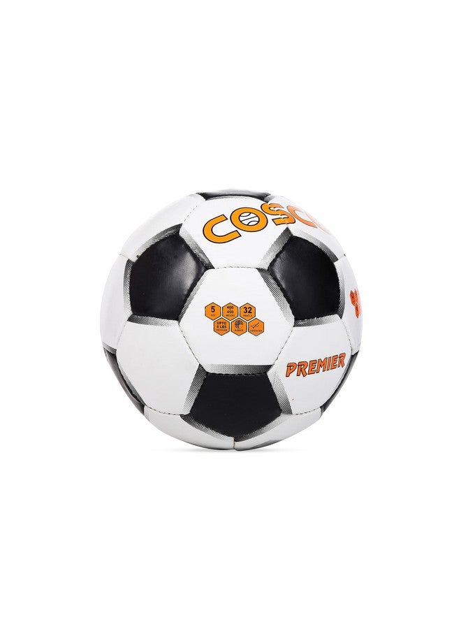 Cosco Premier cotton Football, Size 4, White/Black - Image 4