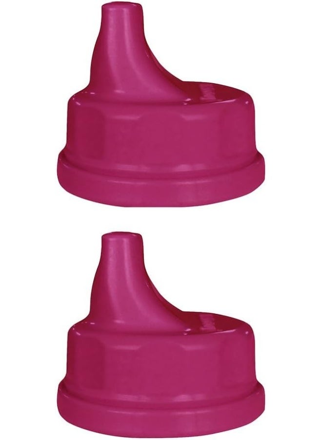Lifefactory Glass Baby Bottle 9oz and 2 Transitioning Sippy Caps (Raspberry) - Image 3