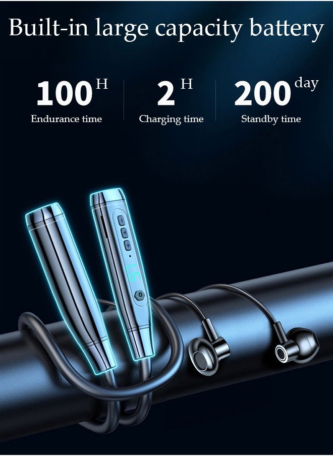 DUNISO - Wireless Bluetooth Headphones Wireles Earbuds w/Mic in-Ear Magnetic Neckband Earphone with Battery display, Sweatproof Deep Bass Headset for Home, Traveling, Outdoor, Business Trips - Image 1