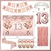 jenlion 13th Birthday Decorations for GirlsBannerBackdrop its my 13th Birthday Sash Sweet Rhinestone Tiara CrownBalloons - Image 4