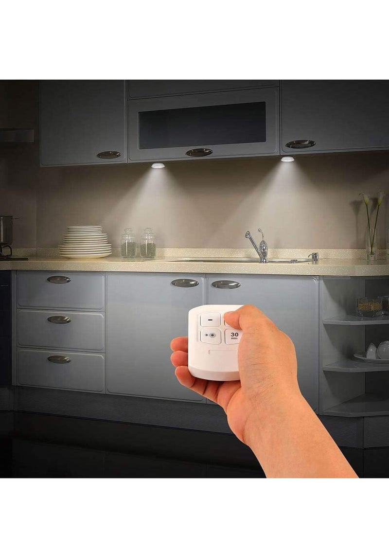 Generic Triple flashlight Spot With Remote For Emergency And Decoration, Multi Use In Home, Office And Rests - 3 Pieces, White  - Image 2