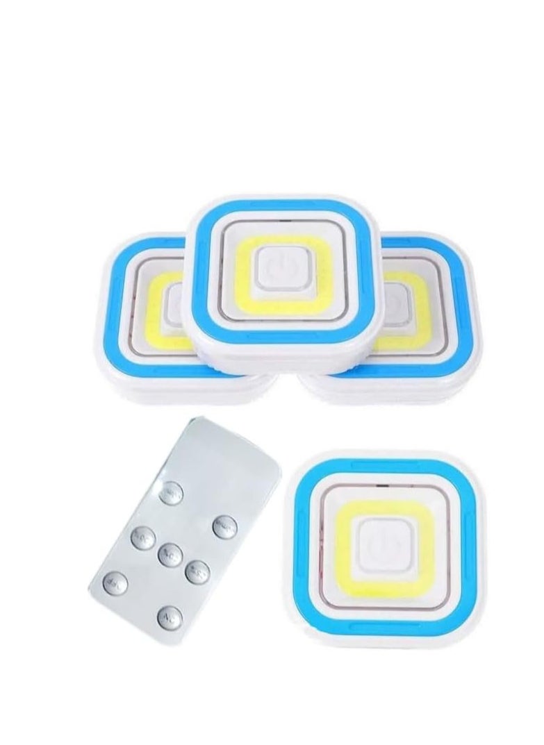 Generic Triple flashlight Spot With Remote For Emergency And Decoration, Multi Use In Home, Office And Rests - 3 Pieces, White  - Image 3