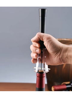 Beram Manual Wine Opener, Stainless Steel Corkscrew, Safe Pumping Technology, Cork Removal with Micro Needle Hole, Black  - Image 3