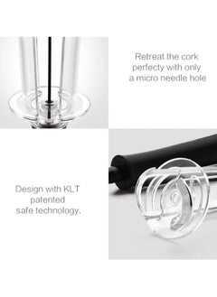 Beram Manual Wine Opener, Stainless Steel Corkscrew, Safe Pumping Technology, Cork Removal with Micro Needle Hole, Black  - Image 5