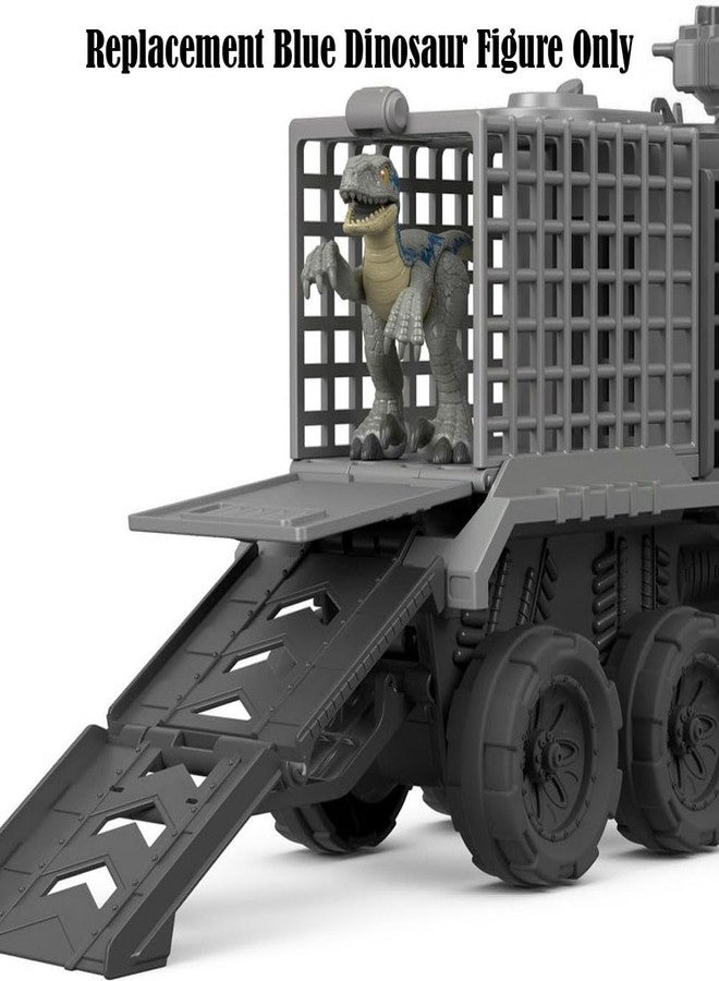 imaginext جزء بديل من إيميجينكست لسيارة الديناصورات فيشر-برايس من عالم الديناصورات - FMX87 - تمثال ديناصور أزرق - Image 4