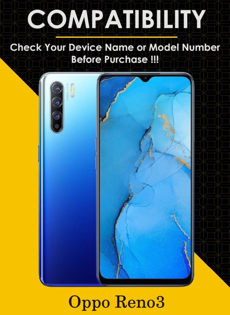 AINA 3 Pieces Tempered Glass Screen Protector 5D Designed For Oppo Reno3 Full Glue Edge to Edge Full Screen Coverage And Bubble Free - Image 2