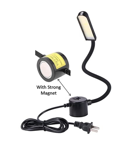 Bellveen 10W Magnetic Mounting Base Working Lamp Flexible 360 Degree Movable Lamp with Toggle Switch and 30 LEDs Black Indian Plug - Image 4
